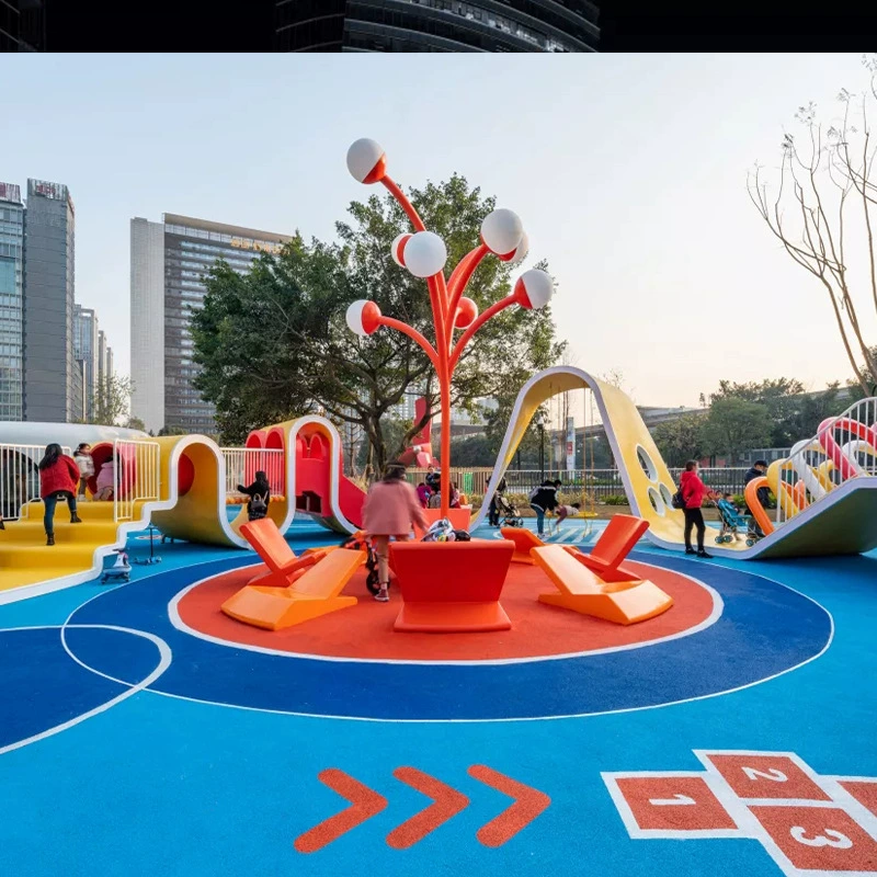 Fiberglass Tree Pit Seats, Landscape Planters, Creative Outdoor Mall Rest Areas, Long Fiberglass Benches - Image 3