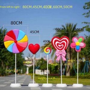 Illuminated Heart Sculpture Outdoor Fiberglass Garden Landscape Courtyard, Mall, Hotel Decor Holiday Atmosphere Accent